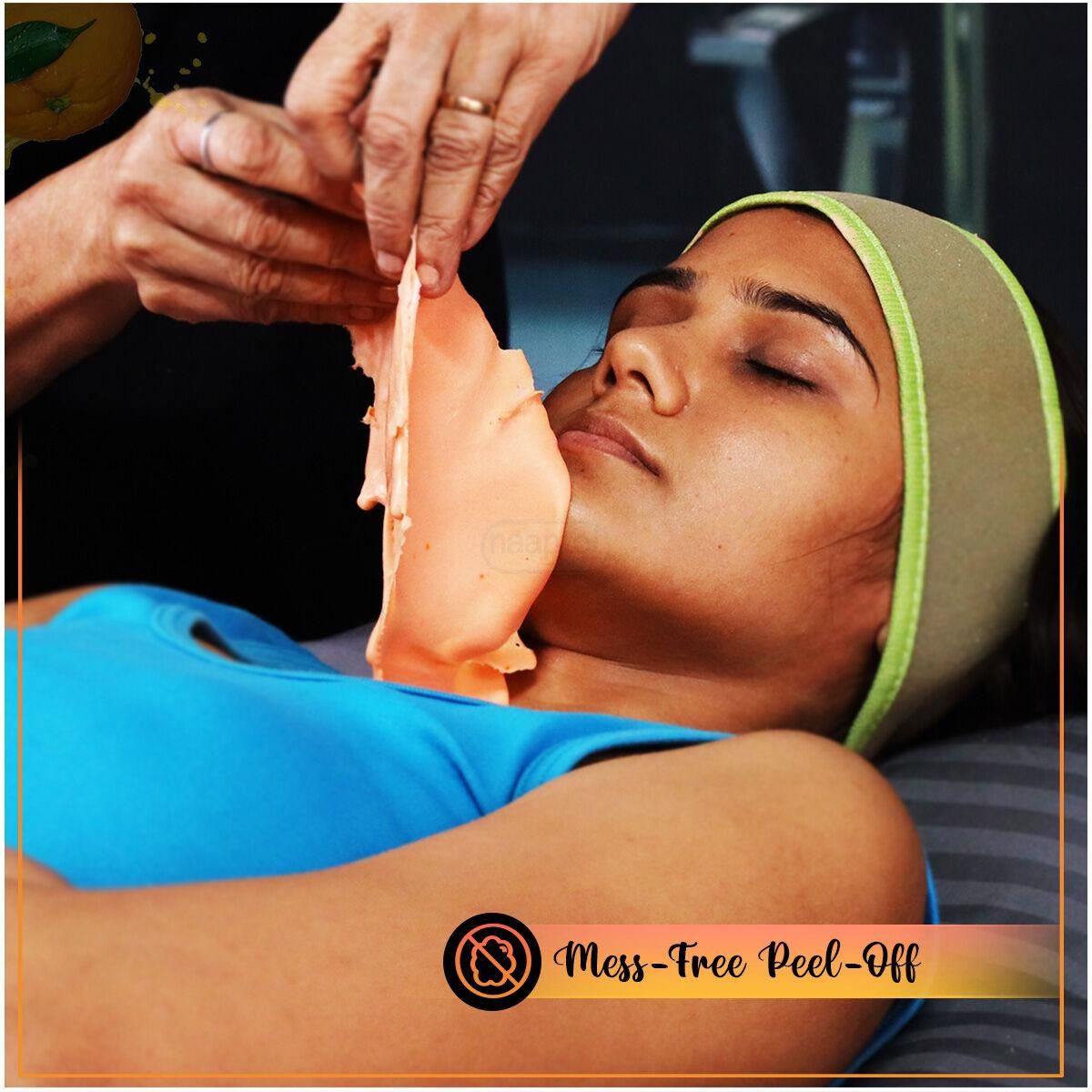 Vitamin C Peel Off Jelly Facial Mask For Salon (Pack Of 2)